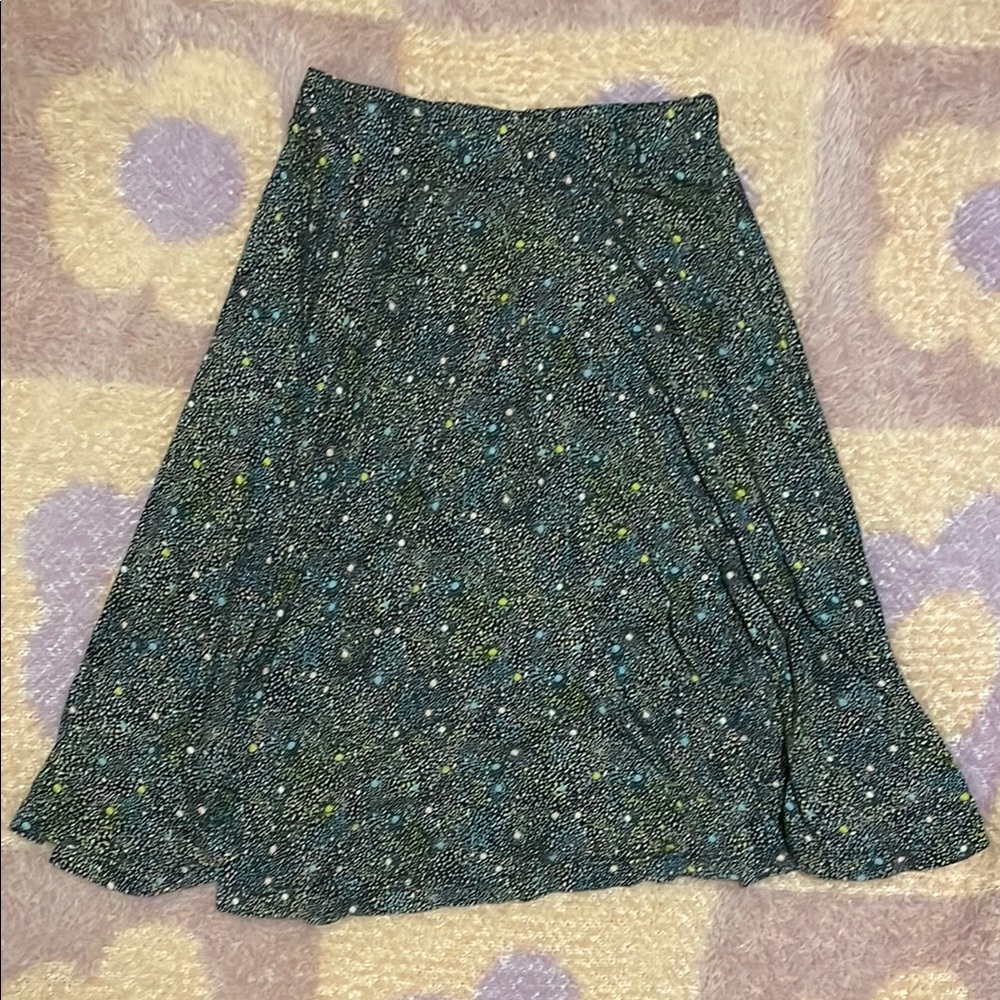 Elegant Blue Floral Women's Skirt